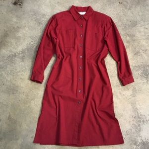 Vintage / Hart American Boxy Cotton Shirt Dress